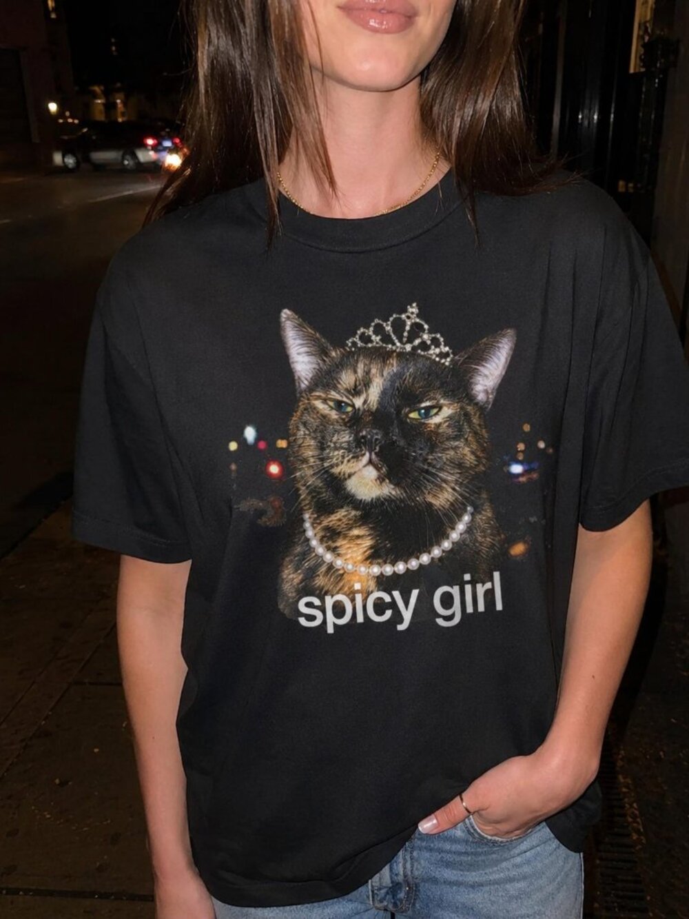 Spicy Girl Tortie Tee, Funny Tortoiseshell Cat Shirt